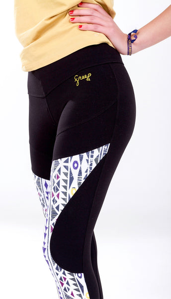 Amazing leggings for Yoga or Workout with a secret pocket, design by Free Flying Fish . Yoga Clothes, Printed Leggings, Print Leggings, Yoga Pants, Yoga for Women, Active Clothing, Women Workout, Workout for Women, Free Flying Fish, Fly Wear, best leggings, activewear