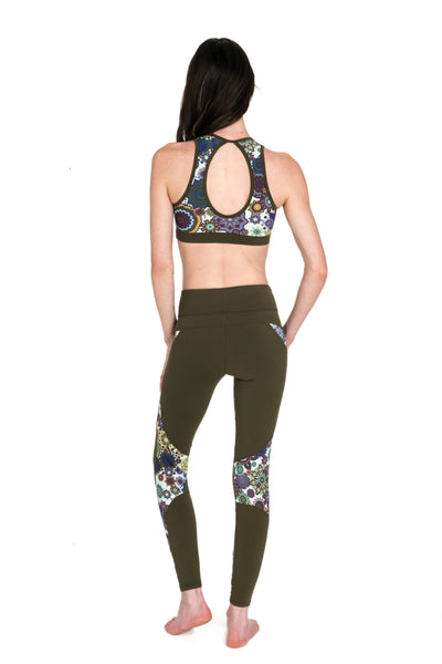 Flywear Mandala Olive Leggings