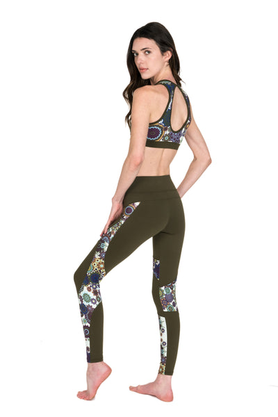 Flywear Mandala Olive Leggings